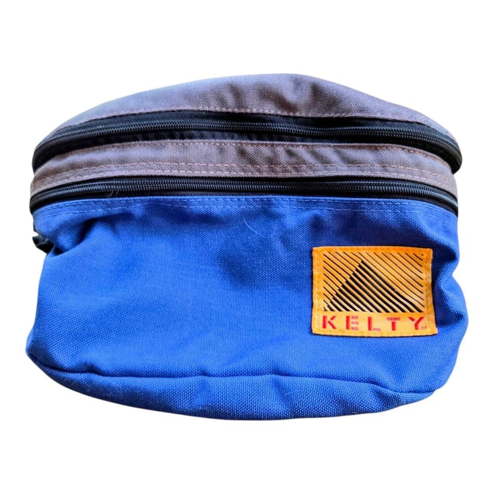 Vtg 90s Kelty Convertible Lumbar Fanny Pack To Backpack Daypack Blue Gorpcore